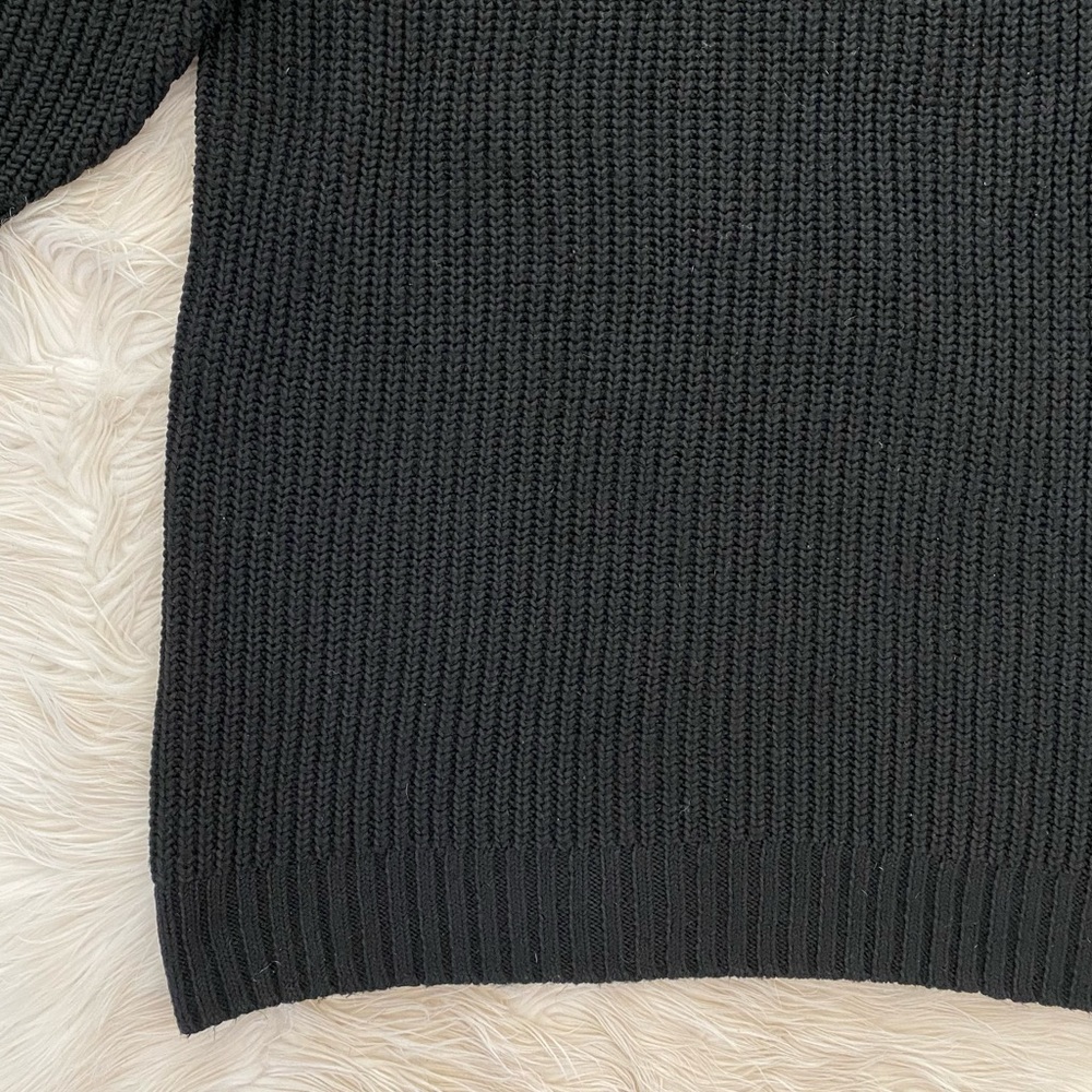 Eloquii Black Knit Open Back Puff Sleeve Sweater Dress 18/20 - Picture 4 of 10